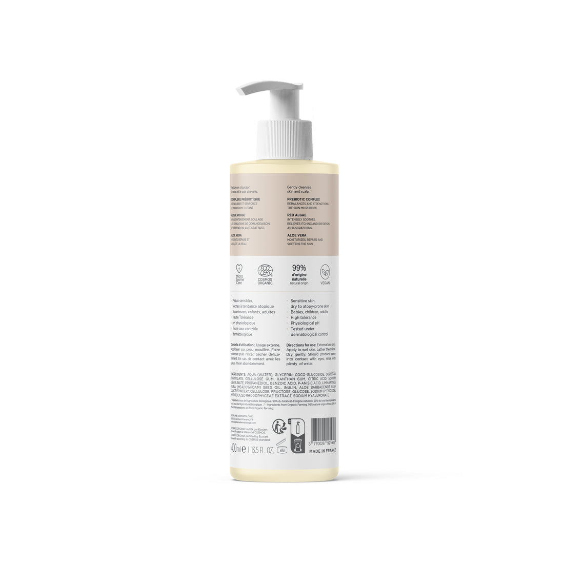SOIN LAVANT DERMO-APAISANT Microbiome+