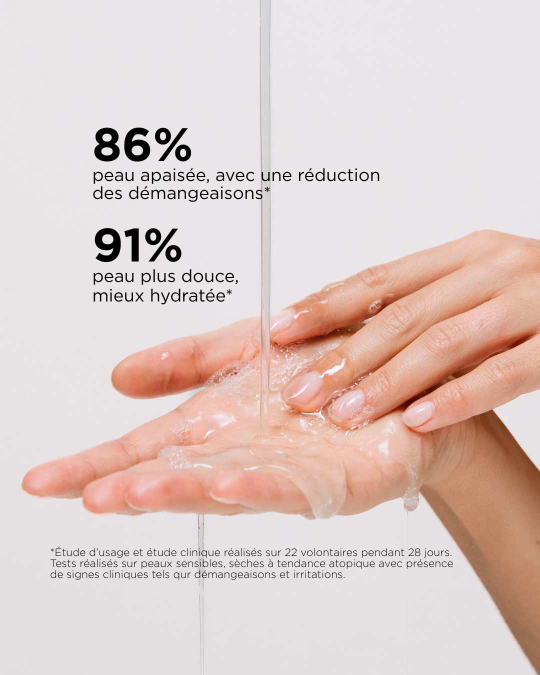 Soin Lavant Dermo-Apaisant Microbiome+ texture 